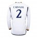 Real Madrid Daniel Carvajal #2 Hemma matchtröja 2023-24 Långärmad Billigt